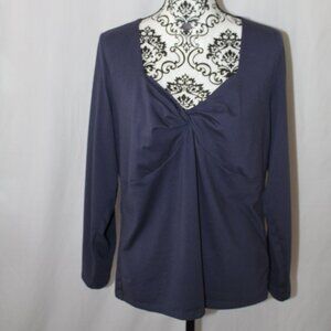 Old Navy Twist Front Blue Top Long Sleeve XXL NWOT's